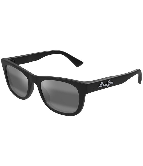 マウイジム レディース アクセサリー サングラス・アイウェア プラスサイズ Maui Jim Unisex Kaulike Polarized Plus 2 53mm Wayfarer Sunglasses Matte Black ブラック