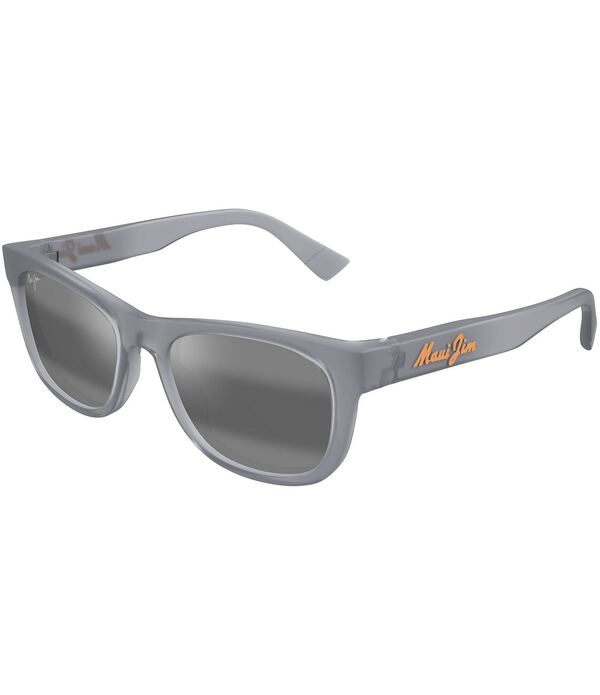 マウイジム レディース アクセサリー サングラス・アイウェア プラスサイズ Maui Jim Unisex Kaulike Polarized Plus 2 53mm Wayfarer Sunglasses Transparent Matte Grey グレー