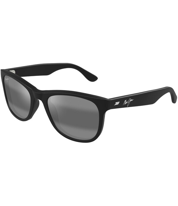 マウイ体育館 レディース 添え物 サングラス・アイウェア 足し加える大いさ Maui Jim Unisex Kikonia XL Polarized Plus 2 56粍 Wayfarer Sunglasses Matte Black 黒いこと