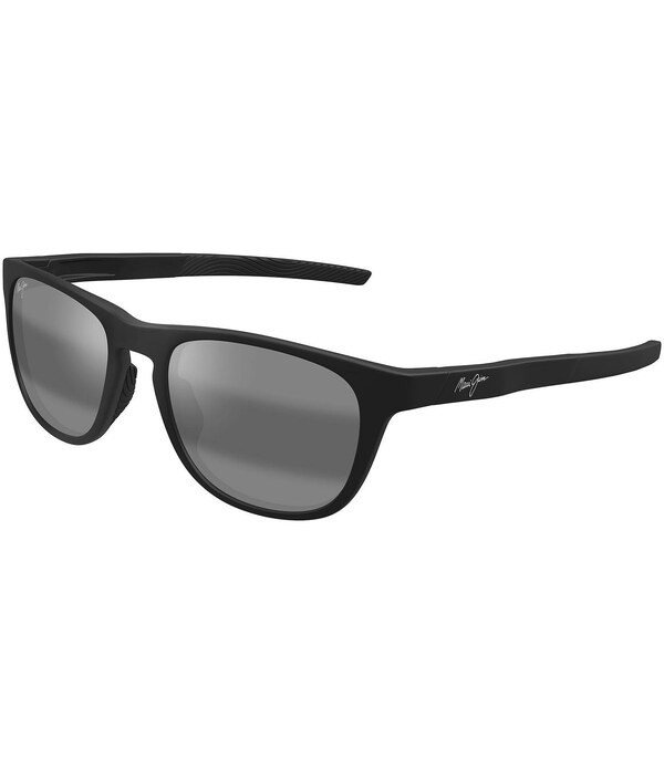 マウイ体育館 レディース 付属品 サングラス・アイウェア つけ加える大きさ Maui Jimen\u0027s Melemele Polarized Plus 2 53粍 Square Sunglasses Matte Black 黒いこと