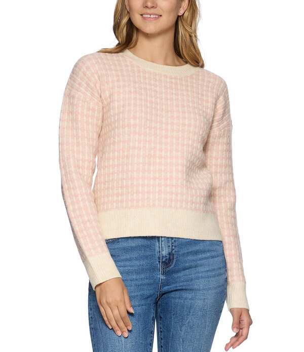 フラッグ アンド アンセム レディース アウター パーカー・スウェット ウール セーター Flag and Anthem Long Sleeve Michie Two-Tone Wool-Blend Sweater Light Pink ピンク