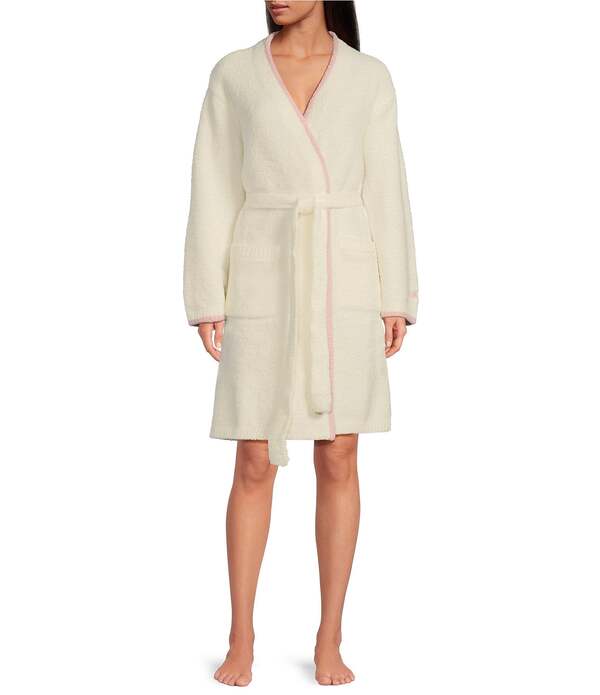 ベアフットドリームス レディース アンダー御召しもの ナイト爵御召しもの Barefoot Dreams CozyChicR Amore Short Robe Pearl Pink/Peony パール