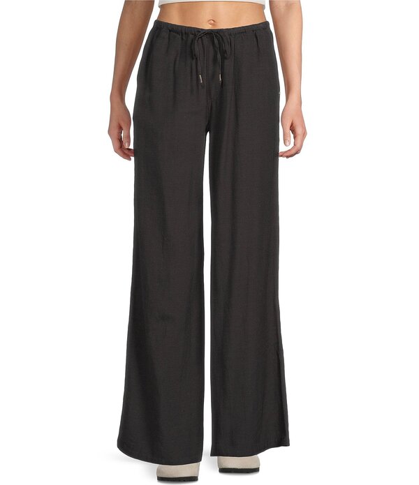 ロキシー レディース ボトムス カジュアルパンツ ワイドレッグ ローライズ Roxy Lyla Low Rise Drawstring Pull-On Wide Leg Pants Phantom