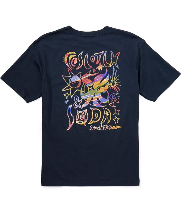 スコッチアンドソーダ メンズ トップス プルオーバー 伸び伸びする填まる グラフィック Scotch \u0026 Soda Relaxed Fit Graphic Short Sleeve T-Shirt Carbon