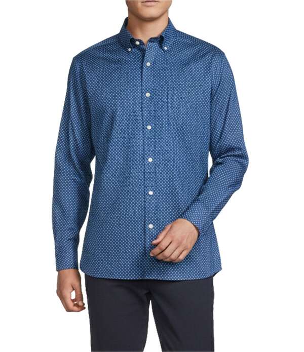 ダニエル クレミュ メンズ トップス シャツ オックスフォード Daniel Cremieux Signature Label Non-Iron Paisley Oxford Long Sleeve Woven Shirtrue Navy ネイビー