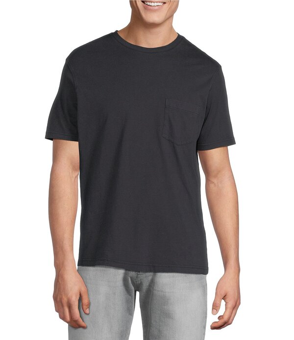 ダニエル クレミュ メンズ トップス プルオーバー ジーンズ Cremieux Premium Denim Solid Short Sleeve Pocket-Shirt Black 黒いこと