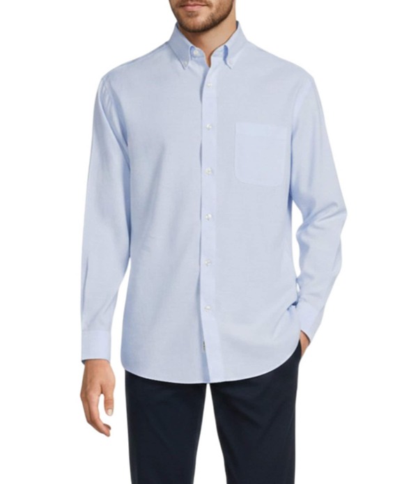 ラウンドトゥリーアンドヨーク メンズ トップス プルオーバー リネン Gold Label Roundtree \u0026 Yorke Non-Iron Solid Linen Sport Shirt Blue 青色