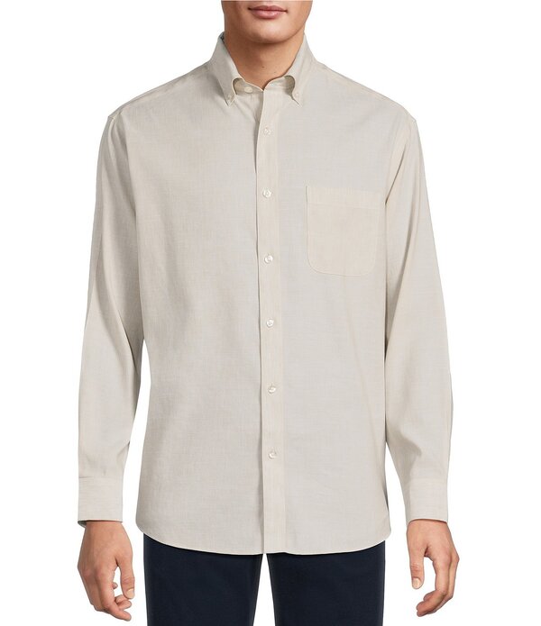 ラウンドトゥリーアンドヨーク メンズ トップス プルオーバー リネン Gold Label Roundtree \u0026 Yorke Non-Iron Solid Linen Sport Shirt Natural ゴールド