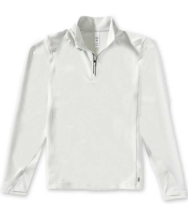 ローヌ メンズ アウター 編み物・プルオーバー RHONE Covert Rib Quarter-Zipullover Whisper Gray 薄墨色