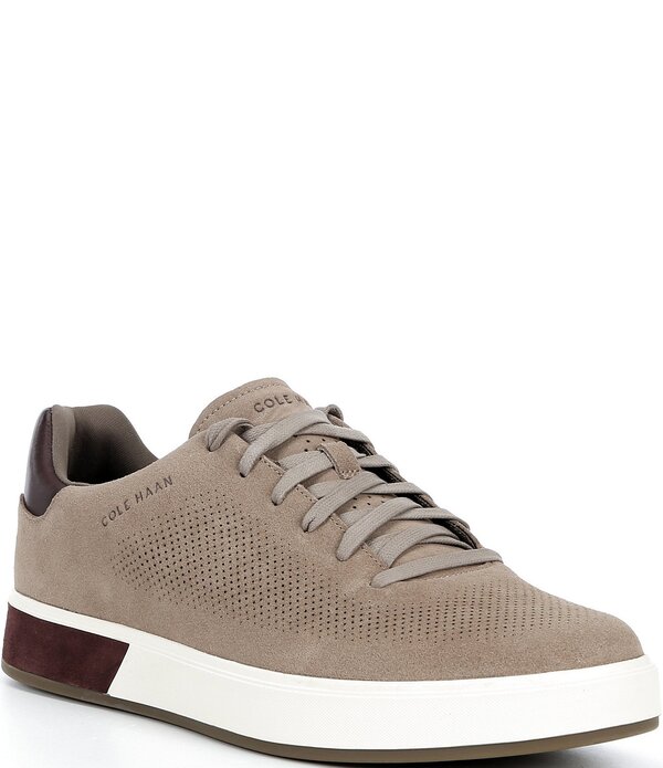 コールハーン メンズ シューズ スニーカー スエード Cole Haan Men's GrandPro Angleace Suede Sneakers CH Irish Coffee/CHocolate Raisin/Ivory アイボリー