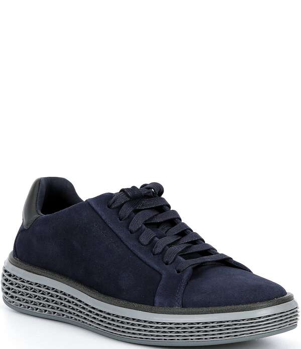 コールハーン メンズ シューズ スニーカー スエード Cole Haan Men's GrandPro Court SkyWeave? Suede Sneakers Midnight Moon/Raven/Quiet Shade