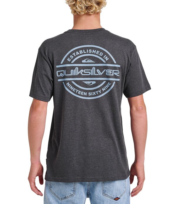 クイックシルバー メンズ トップス シャツ Quiksilver Mirrored MTO Short Sleeve T-Shirt Charcoal Heather チャコール
