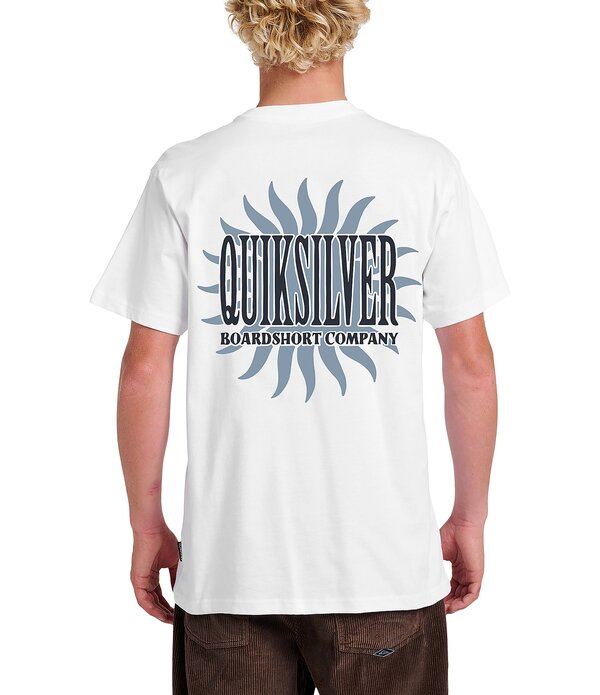 クイックしろがね色 メンズ トップス プルオーバー Quiksilver Sunny Side Up Short Sleeve T-Shirt White 白いこと
