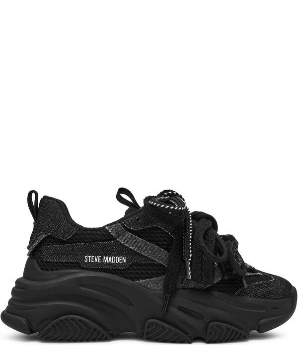 スティーブ マデン レディース ボトムス カジュアルパンツ スニーカー Steve Madden Women's Pryce Chunky Sneakers Black ブラック
