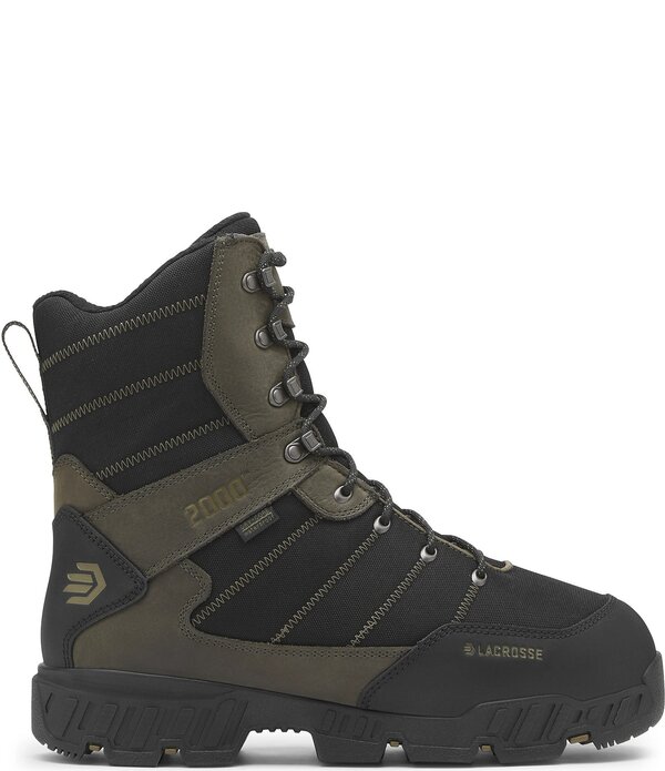 ラクロス メンズ シューズ ブーツ・レインブーツ LaCrosse Men's Cold Snap II 9 Waterproof Cold Weather Hunting Boots Jet Black ブラック|ReVida 店