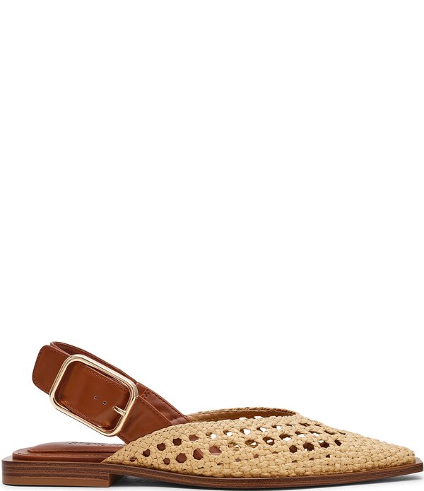 スティーブ マデン レディース シューズ パンプス Steve Madden Shay Woven Slingback Flats Natural