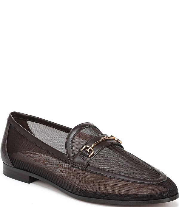 サムエデルマン レディース シューズ スリッポン・ローファー メッシュ Sam Edelman Loraine Mesh Bit Buckle Loafers Cafe Noir 靴-ローファー-レディース靴