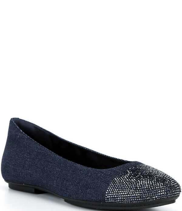 フィットフロップ レディース シューズ パンプス デニム キャップ FitFlop Delicato Crystal Cap Toe Denim Flats Dark Denim デニム 29,850円
