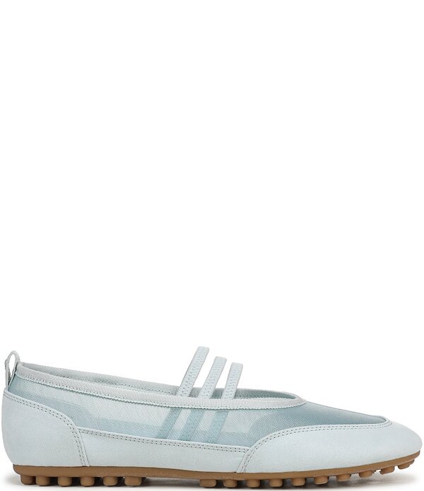フランコサルト レディース シューズ パンプス メッシュ Franco Sarto Fietta Mesh Triple Band Ballet Flats Blue ブルー｜ReVida 店