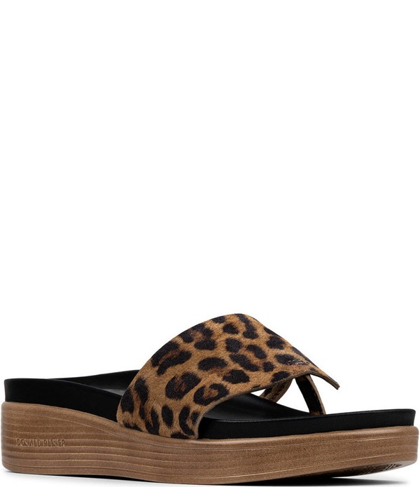 ドナルドプリネール レディース シューズ サンダル プリント スエード Donald Pliner Fifi Leopard Print Suede Wedge Sandals Leopard アニマル 36,920円