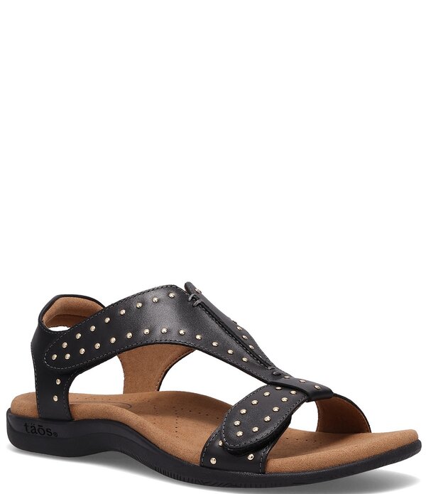 タオスフットウェア レディース シューズ パンプス サンダル レザー Taos Footwear Showstopper Studded Leather Sandals Black ブラック 35,620円