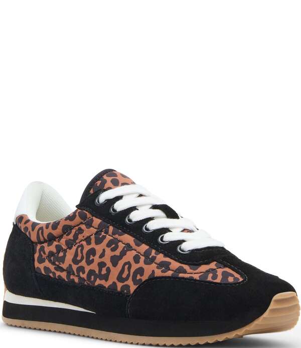 ブロンド レディース シューズ スニーカー ナイロン スエード Blondo Ersula Leopard Nylon and Suede Waterproof Sneakers Leopard アニマル