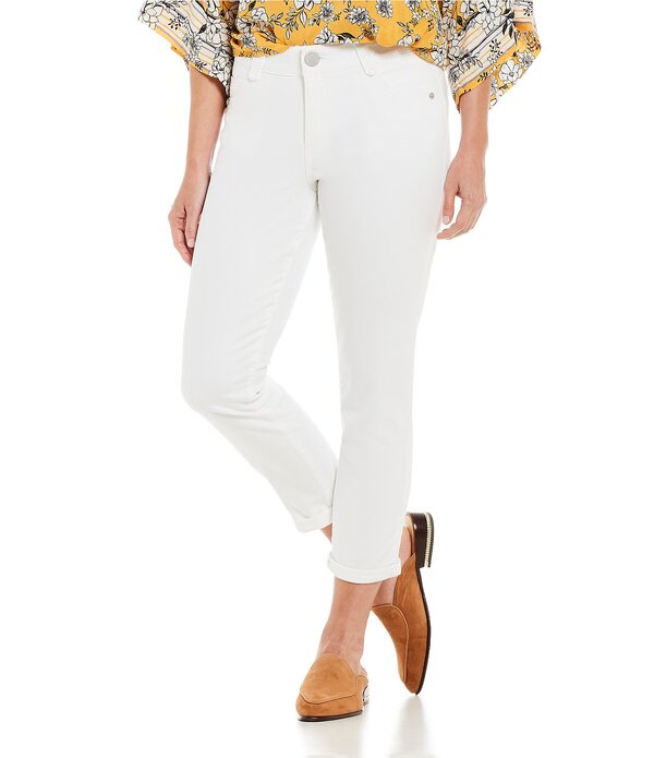 デモクラシー レディース ボトムス デニムパンツ プチ ジーンズ Democracy Petite Size AbsolutionR Crop Mid Rise Cuffed Jeans Optic White ホワイト｜ReVida 店 18,600円