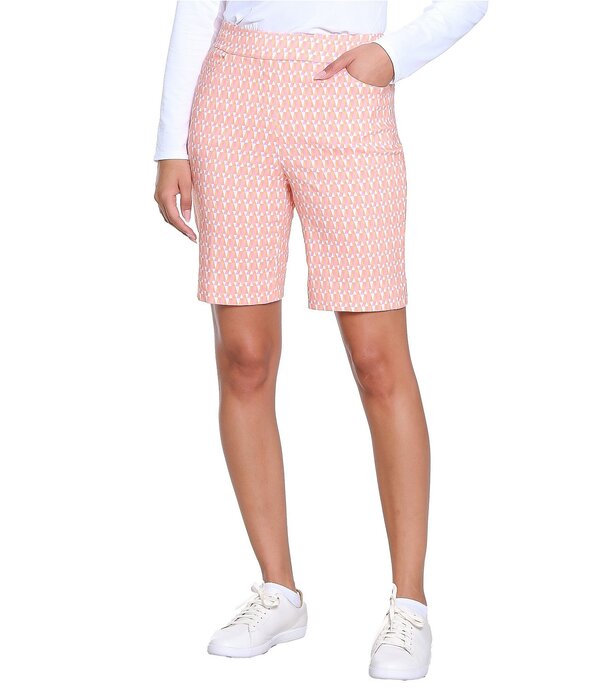 スポットハーレー レディース ボトムス ハーフパンツ・ショーツ プリント ショートパンツ Sport Haley Slimsation Printed Pull-on Shorts Papaya｜ReVida 店