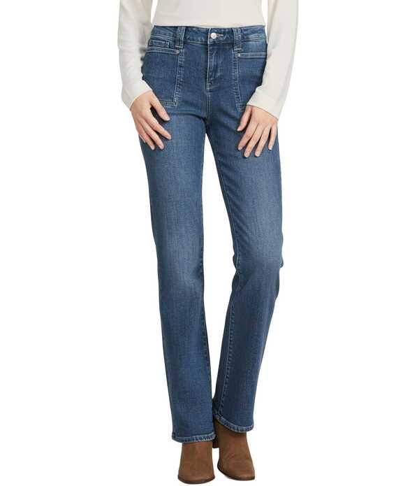 エヌワイディージェイ レディース ボトムス デニムパンツ ストレート ジーンズ NYDJ Marilyn LiftuckR Technology Stretch Denim Straight Leg Fullength Jeans Lake Notre デニム|ReVida 店