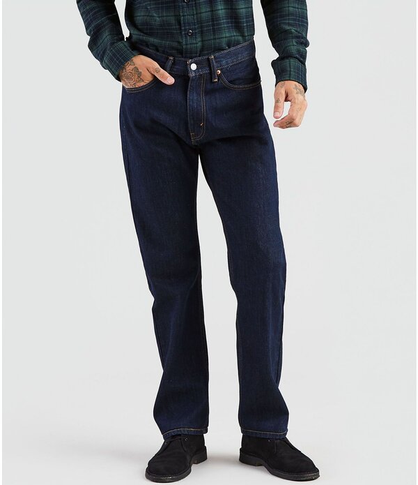 リーバイス メンズ ボトムス デニムパンツ レギュラーフィット ジーンズ Levi'sR 505 Regular Fit Rigid Jeans Rinse