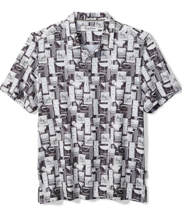 トッミーバハマ メンズ トップス シャツ Tommy Bahama Coastropical Tonic Short Sleeve Polo Shirt Dark Shade