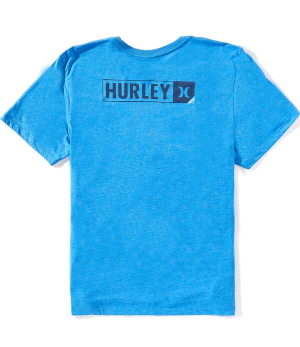 ハーレー メンズ トップス シャツ ロゴ Hurley Corner Logo Short Sleeve T-Shirt Seashore Heather ヘザー