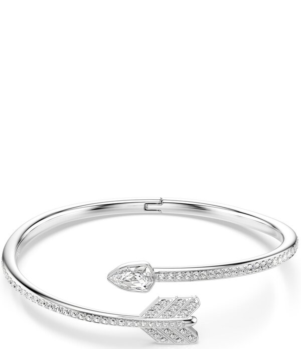 スワロフスキー レディース アクセサリー ブレスレット・バングル・アンクレット Swarovskidyllia Mixed Cut Arrow Bangle Bracelet Silver シルバー