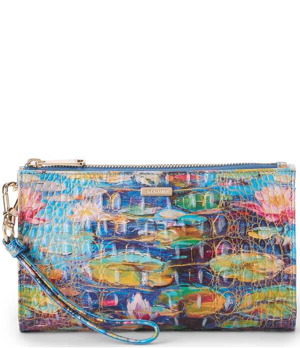 ブランミン レディース 付属品 紙入れ BRAHMIN Waterlily Melbourne Daisy Wristlet Waterlily