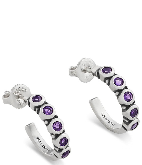 ジェームズ エイヴリー レディース アクセサリー ピアス・イヤリング James Avery Gemstone Hoop Earringsterling Silver/Amethyst シルバー