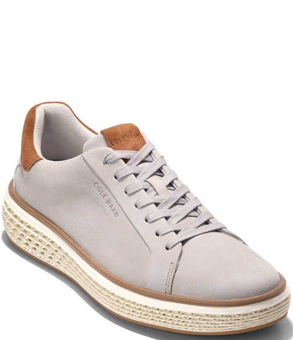 コールハーン メンズ シューズ スニーカー Cole Haan Men's Grandpro Court SkyWeave Nubuck Sneakers Paloma/British Tan/Ivory アイボリー