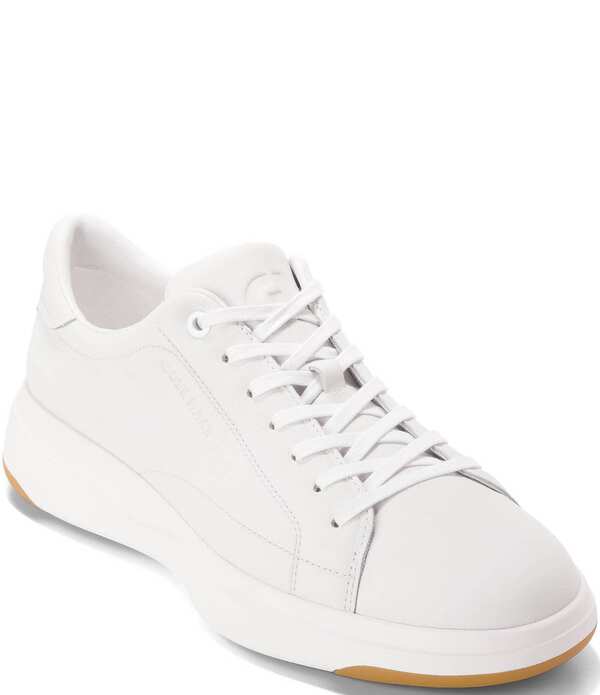 コールハーン メンズ シューズ スニーカー レース レザー Cole Haan Men's Grandpro Tennis 2.0 Leather Lace-Up Sneakers Optic White/Optic White ホワイト