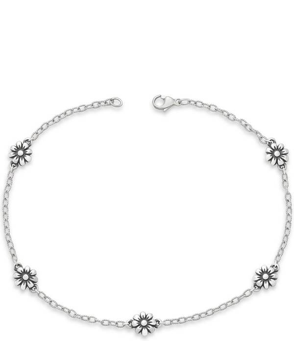 ジェームズ エイヴリー レディース アクセサリー ブレスレット・バングル・アンクレット アンクル James Avery Sterling Silver Margarita Flower Anklet Sterling Silver シルバー|ReVida 店