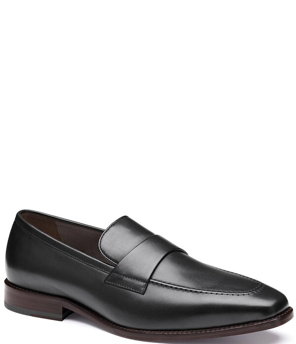 ジョンストンアンドマーフィー メンズ シューズ スリッポン・ローファー レザー Johnston & Murphy Men's Floyd Leather Penny Loafers Black ブラック