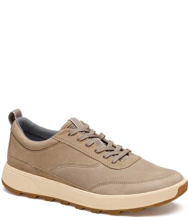 ジョンストンアンドマーフィー メンズ シューズ スニーカー スエード Johnston & Murphy Men's Lucas U-Throat Nubuck Suede Sneakers Beige ベージュ
