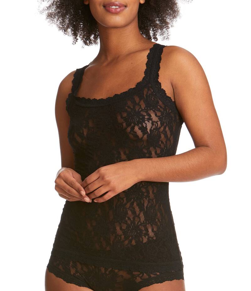 ハンキーパンキー レディース トップス シャツ レース Hanky Panky Signature Lace Camisole Black ブラック|ReVida 店