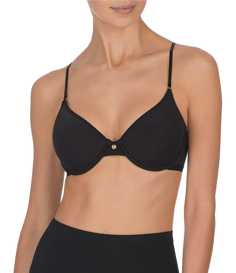 ナトリ レディース アンダーウェア ブラジャー Tシャツ Natori Understated Contour T-Shirt Bra Black ブラック