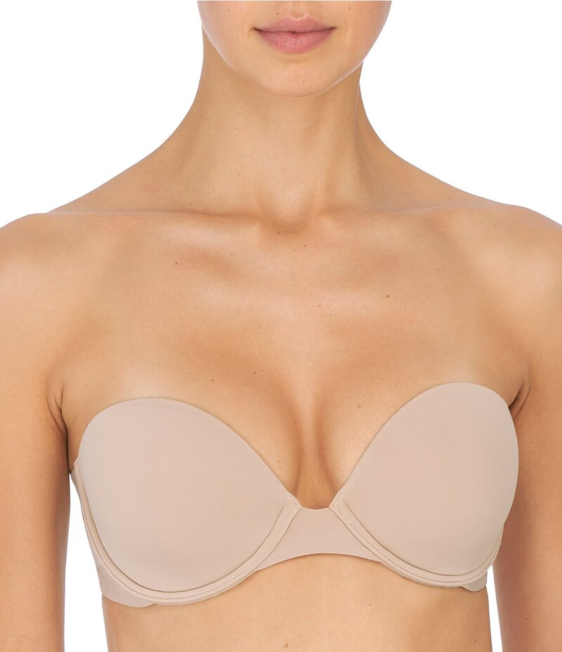 ナトリ レディース アンダーウェア ブラジャー ミニ ストラップレス Natori Minimal Strapless Contour Underwire Bra Cafe