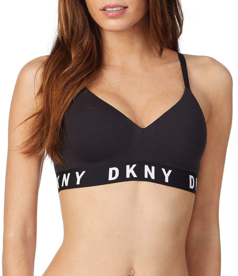 ダナキャラン レディース アンダーウェア ブラジャー DKNY by Donna Karan Boyfriend Wire Free Push-Up Bra Black ブラック