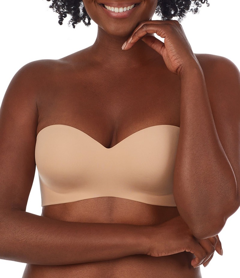 レミステレー レディース アンダーウェア ブラジャー ストラップレス Le Mystere Smooth Shape Wireless Strapless Bra Natural