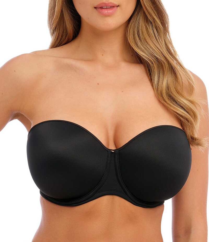 ファンタジー レディース アンダーウェア ブラジャー ストラップレス Fantasie Aura Strapless Full Busted Underwire Convertible Contour Bra Black ブラック