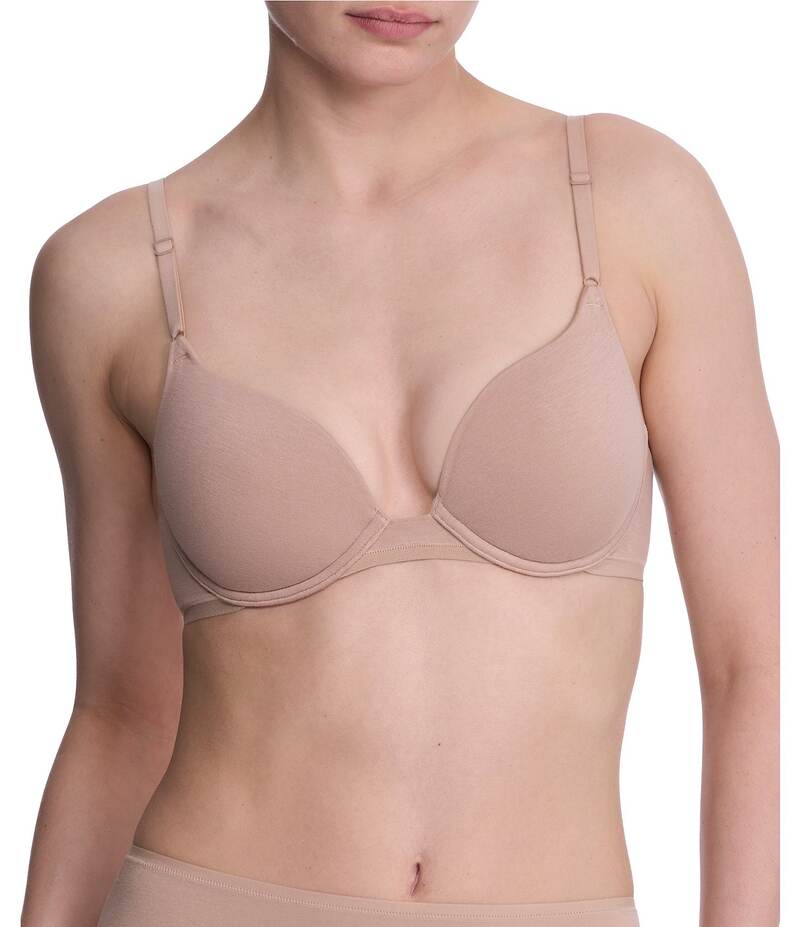 ナトリ レディース アンダーお召しもの ブラ ティーシャツ 綿織物 Natori Bliss Cotton Convertible T-Shirt Bra Cafe インナー・下着・ランジェリー-ブラジャー-レディース