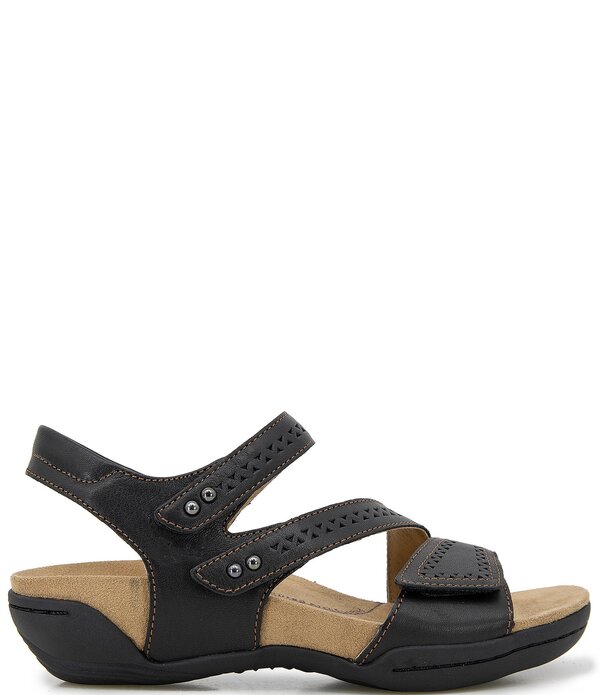 ジャンブー レディース シューズ サンダル レザー Jambu Makayla Perforated Leather Sandals Black ブラック 27,820円