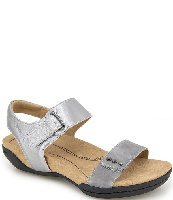 ジャンブー レディース シューズ サンダル スエード レザー Jambu Morgan Leather and Suede Sandals Gunmetal/Pewter ピューター