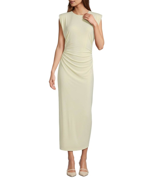 アントニオ メラーニ レディース トップス ワンピース ギャザー ジャージー マキシ Antonio Melani Gracie Ruched Jersey Maxi Dress Butter